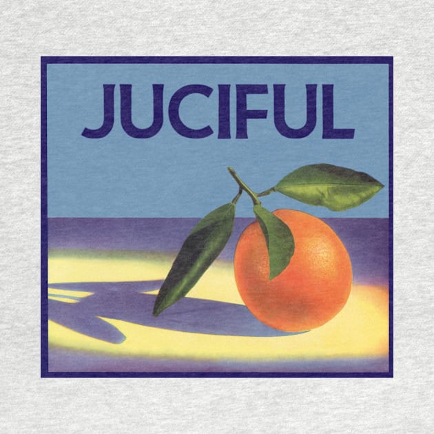 Vintage Juciful Oranges Fruit Crate Label by MasterpieceCafe